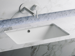 Умывальник CERAMICANOVA Element прямоугольный встраиваемый под столешницу, с крепежом и шаблоном для установки CN6045