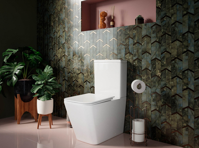 Унитаз CERAMICANOVA Cubic напольный пристенный CN1803