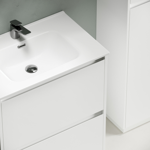 Тумба напольная под раковину SANCOS Libra Floor, белый глянец 690х450х840 мм, LB70FW