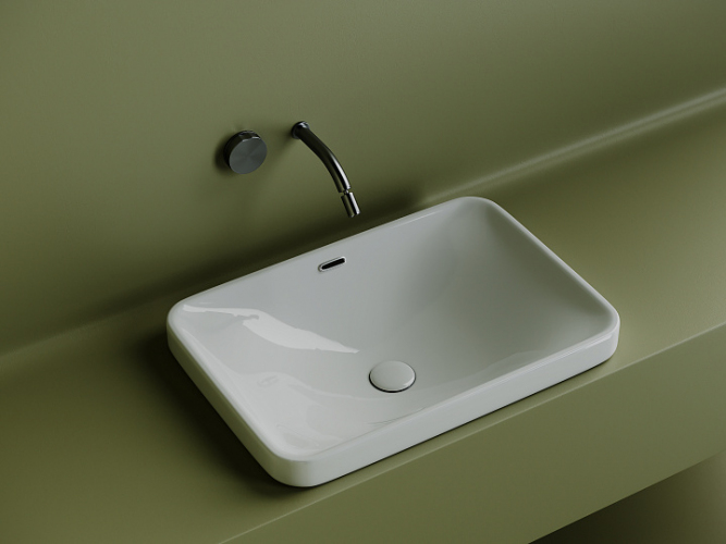 Умывальник CERAMICANOVA Element прямоугольный встраиваемый сверху в столешницу CN5041