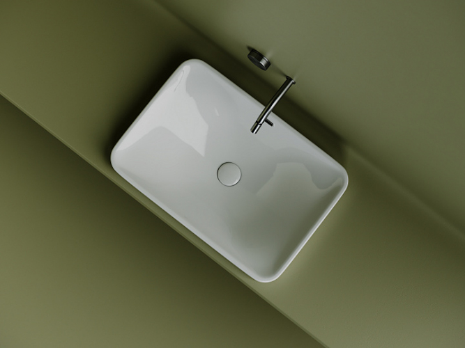 Умывальник CERAMICANOVA Element прямоугольный встраиваемый сверху в столешницу CN5041