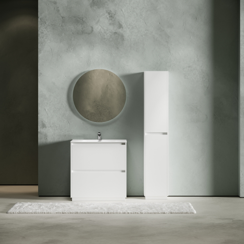 Тумба напольная под раковину SANCOS Libra Floor, белый глянец 790х450х840 мм, LB80FW