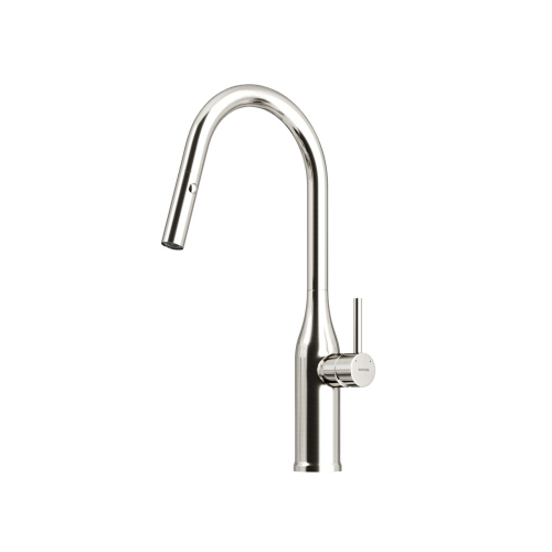 Смеситель для кухни Sancos Grand с вытяжным изливом, цвет нержавеющая сталь, SC4002BNG