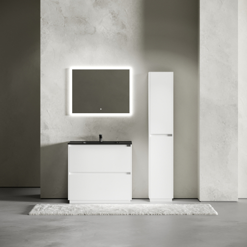 Тумба напольная под раковину SANCOS Libra Floor, белый глянец 890х450х840 мм, LB90FW