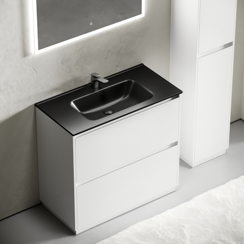 Тумба напольная под раковину SANCOS Libra Floor, белый глянец 890х450х840 мм, LB90FW