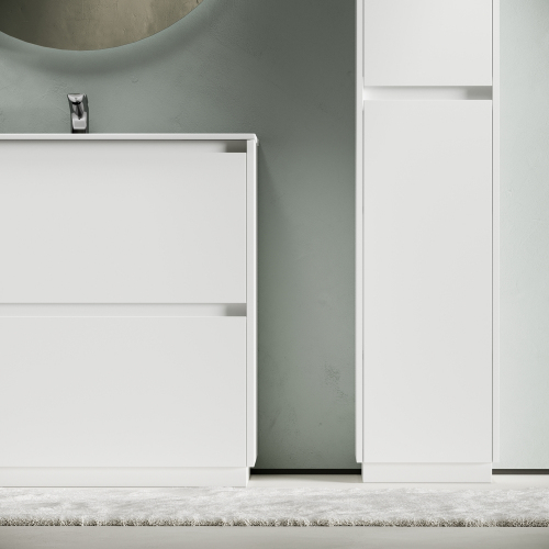 Тумба напольная под раковину SANCOS Libra Floor, белый глянец 890х450х840 мм, LB90FW