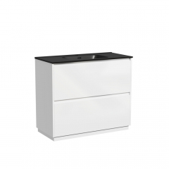 Тумба напольная под раковину SANCOS Libra Floor, белый глянец 990х450х840 мм, LB100FW