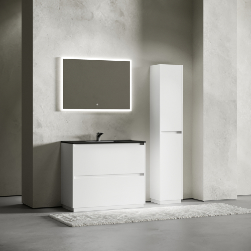 Тумба напольная под раковину SANCOS Libra Floor, белый глянец 990х450х840 мм, LB100FW