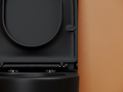 Унитаз CERAMICANOVA Metropol напольный пристенный смыв Торнадо черный матовый