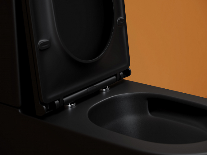 Унитаз CERAMICANOVA Metropol напольный пристенный смыв Торнадо черный матовый