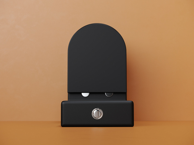 Унитаз CERAMICANOVA Metropol напольный пристенный смыв Торнадо черный матовый