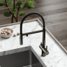 Смеситель для кухни Sancos Imola с гибким изливом, цвет вороненая сталь/черный, SC4010GG
