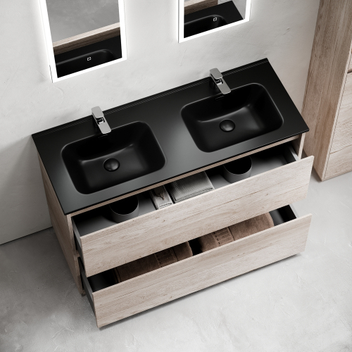 Тумба напольная под раковину SANCOS Libra Floor, дуб галифакс натуральный 1190х450х840 мм, LB120F-2EG