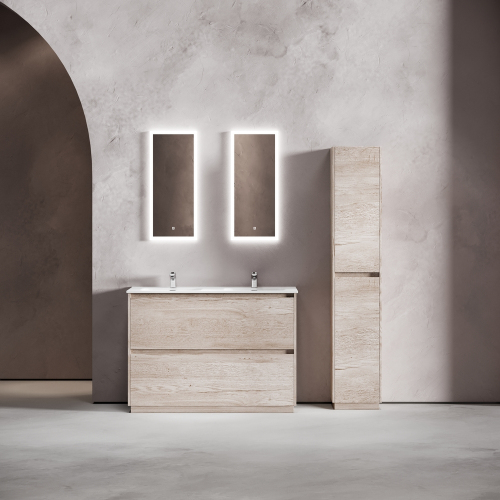 Тумба напольная под раковину SANCOS Libra Floor, дуб галифакс натуральный 1190х450х840 мм, LB120F-2EG