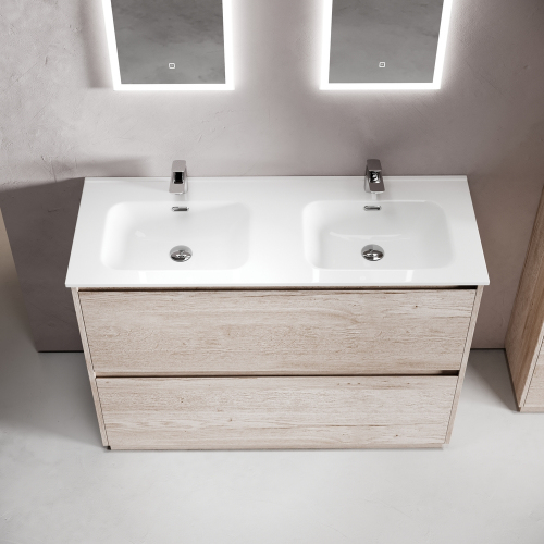 Тумба напольная под раковину SANCOS Libra Floor, дуб галифакс натуральный 1190х450х840 мм, LB120F-2EG