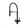 Смеситель для кухни Sancos Imola с гибким изливом, цвет матовый черный/черный, SC4010MB