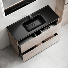 Тумба напольная под раковину SANCOS Libra Floor, дуб галифакс натуральный 1190х450х840 мм, LB120F-1EG