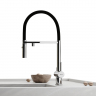 Смеситель для кухни Sancos Imola с гибким изливом, цвет хром/черный, SC4010CH