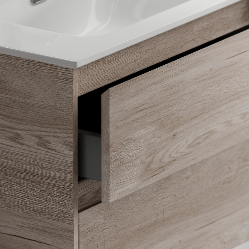 Тумба напольная под раковину SANCOS Libra Floor, дуб галифакс натуральный 590х450х840 мм, LB60FEG