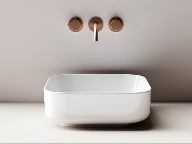 Умывальник CERAMICANOVA Element чаша накладная квадратная CN6012
