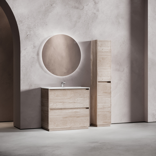 Тумба напольная под раковину SANCOS Libra Floor, дуб галифакс натуральный 890х450х840 мм, LB90FEG