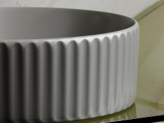 Умывальник CERAMICANOVA Element чаша накладная круглая (цвет Антрацит Матовый) CN6057MH