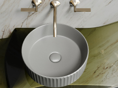 Умывальник CERAMICANOVA Element чаша накладная круглая (цвет Антрацит Матовый) CN6057MH