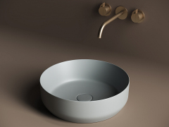 Умывальник CERAMICANOVA Element чаша накладная круглая (цвет Антрацит Матовый) CN6022MH