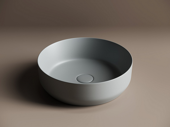 Умывальник CERAMICANOVA Element чаша накладная круглая (цвет Антрацит Матовый) CN6022MH
