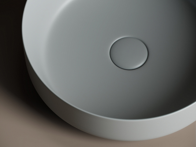 Умывальник CERAMICANOVA Element чаша накладная круглая (цвет Антрацит Матовый) CN6022MH