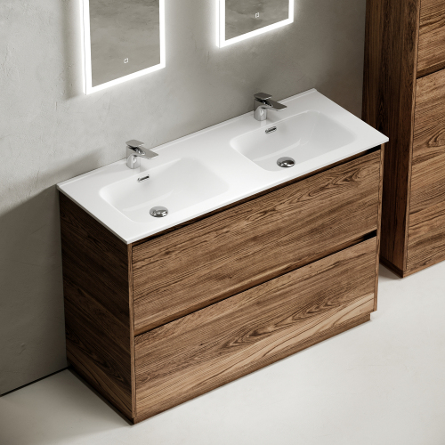 Тумба напольная под раковину SANCOS Libra Floor, дуб чарльстон 1190х450х840 мм, LB120-2ECH