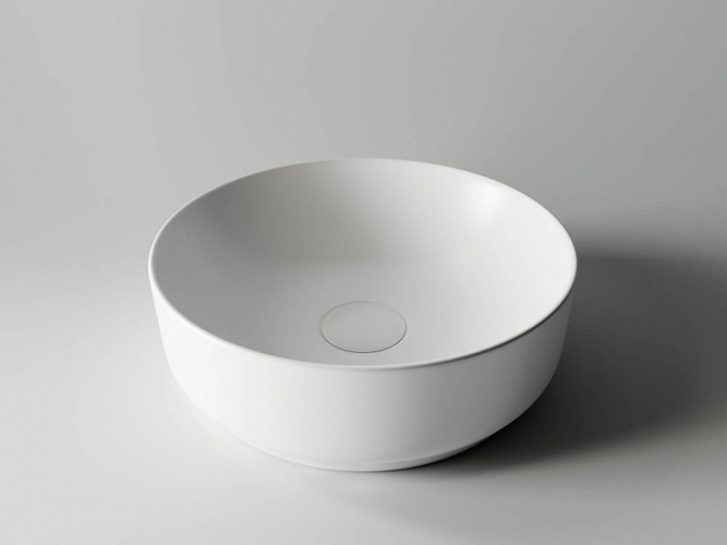 Умывальник CERAMICANOVA Element чаша накладная круглая (цвет Белый Матовый) CN6006