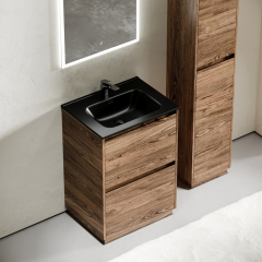 Тумба напольная под раковину SANCOS Libra Floor, дуб чарльстон 590х450х840 мм, LB60FECH