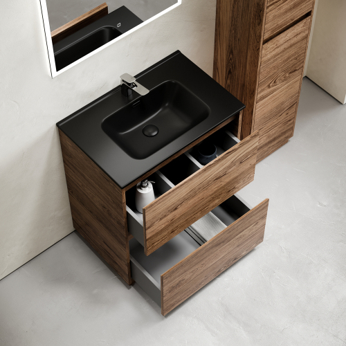 Тумба напольная под раковину SANCOS Libra Floor, дуб чарльстон 590х450х840 мм, LB60FECH