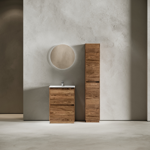 Тумба напольная под раковину SANCOS Libra Floor, дуб чарльстон 590х450х840 мм, LB60FECH