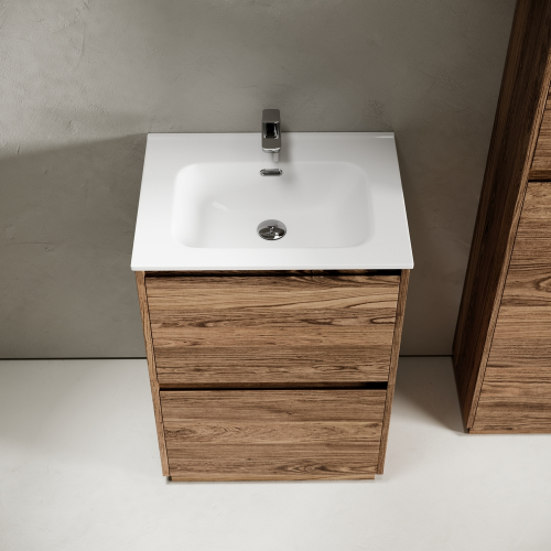 Тумба напольная под раковину SANCOS Libra Floor, дуб чарльстон 590х450х840 мм, LB60FECH