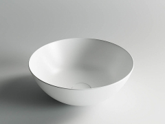 Умывальник CERAMICANOVA Element чаша накладная круглая (цвет Белый Матовый) CN6003