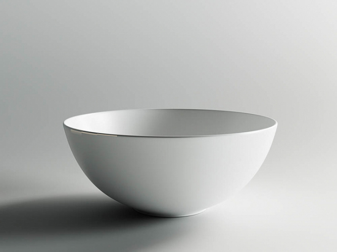 Умывальник CERAMICANOVA Element чаша накладная круглая (цвет Белый Матовый) CN6003