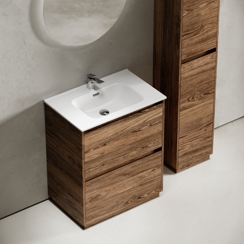 Тумба напольная под раковину SANCOS Libra Floor, дуб чарльстон 690х450х840 мм, LB70FECH