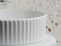 Умывальник CERAMICANOVA Element чаша накладная круглая (цвет Белый Матовый) CN6057MW