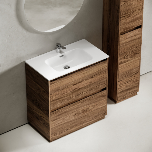 Тумба напольная под раковину SANCOS Libra Floor, дуб чарльстон 790х450х840 мм, LB80FECH