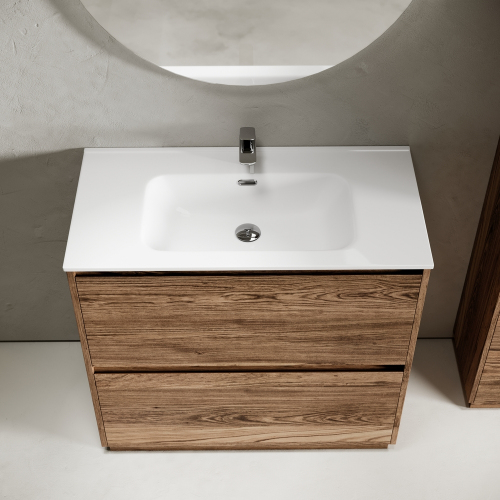 Тумба напольная под раковину SANCOS Libra Floor, дуб чарльстон 890х450х840 мм, LB90FECH