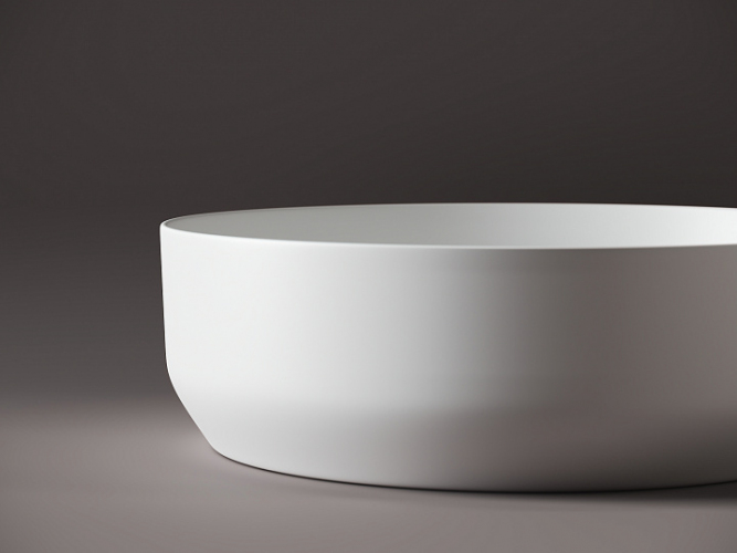 Умывальник CERAMICANOVA Element чаша накладная круглая (цвет Белый Матовый) CN6022MW