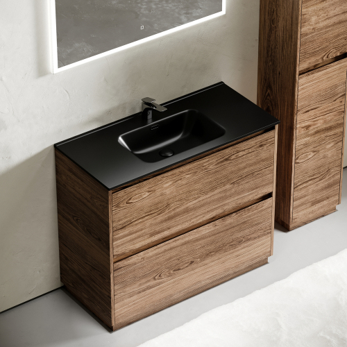 Тумба напольная под раковину SANCOS Libra Floor, дуб чарльстон 990х450х840 мм, LB100FECH