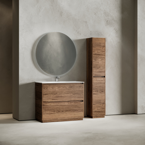 Тумба напольная под раковину SANCOS Libra Floor, дуб чарльстон 990х450х840 мм, LB100FECH