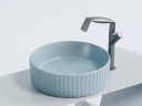 Умывальник CERAMICANOVA Element чаша накладная круглая (цвет Голубой Матовый) CN6057ML