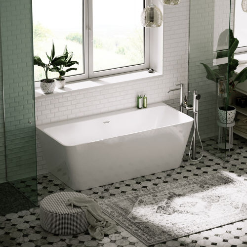 Ванна SANCOS Square акриловая отдельностоящая, белый 1700x750x580мм, FB14