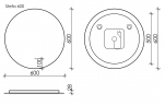 Зеркало SANCOS c подсветкой Sfera, 600 мм, SF600