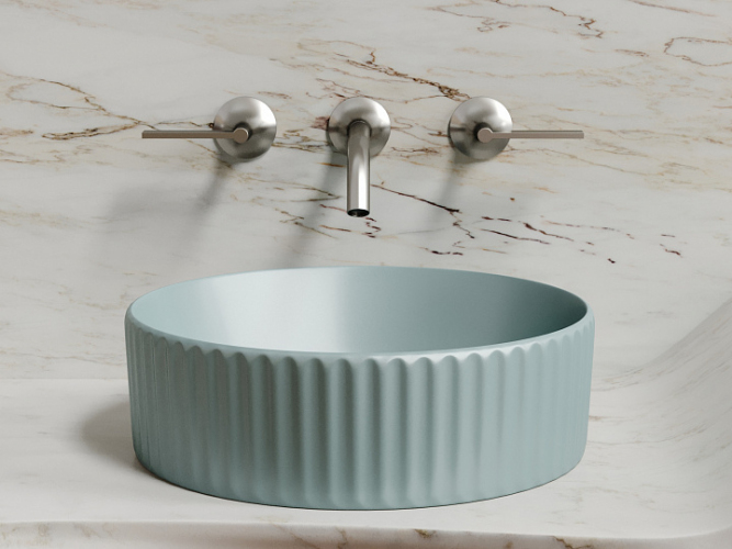 Умывальник CERAMICANOVA Element чаша накладная круглая (цвет Зеленый Матовый) CN6057MLG