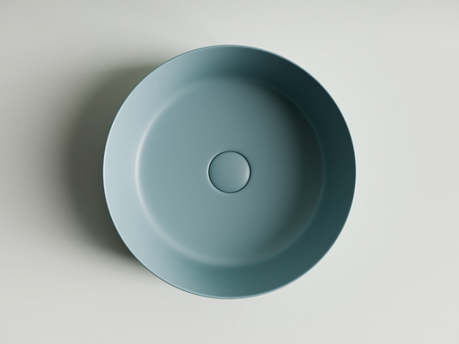 Умывальник CERAMICANOVA Element чаша накладная круглая (цвет Зеленый Матовый) CN6022MLG